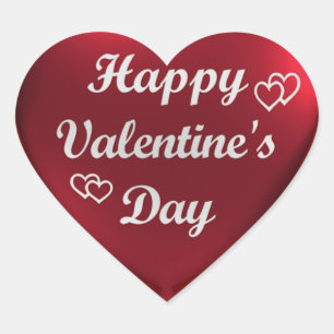 Happy Valentine's Day Heart Heart Sticker