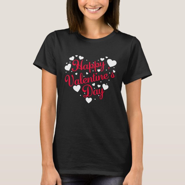Happy Valentine's Day Heart  Men Women Kids Graphi T-Shirt (Vorderseite)