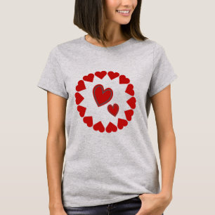 Happy Valentine's Day Heart Red T - Shirt