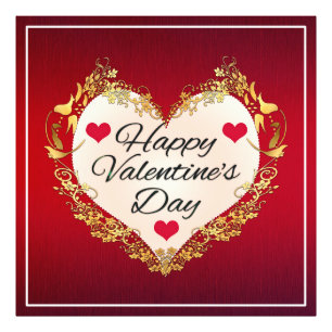 Happy Valentine's Day Heart Shape-47949 Fotodruck