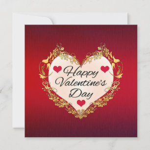 Happy Valentine's Day Heart Shape-47949 Karte