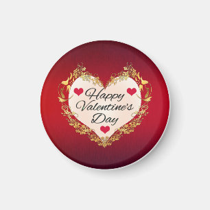 Happy Valentine's Day Heart Shape-47949 Magnet