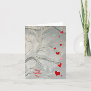 Happy Valentine's Day Heart & Stars Karte