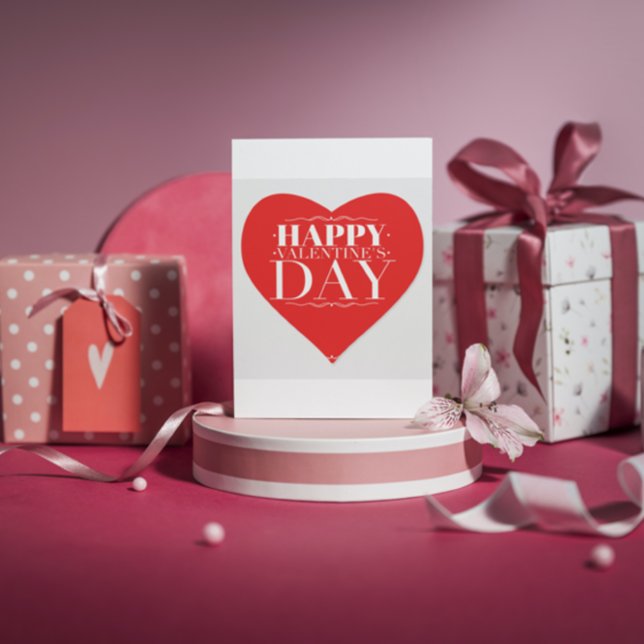 Happy Valentine's Day Heart Sticker (Von Creator hochgeladen)