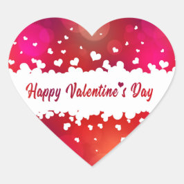 Happy Valentine's Day Heart Sticker