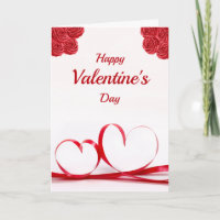 Happy Valentine's Day Heartfelt Wünsche faltbar