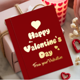 Happy Valentine's Day Hearts Cute Folien Feiertagskarte