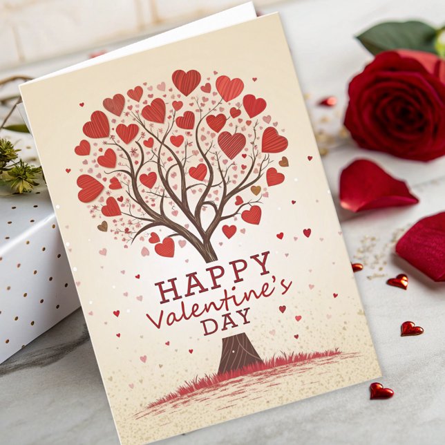 Happy Valentines Day Herz Karte (Von Creator hochgeladen)