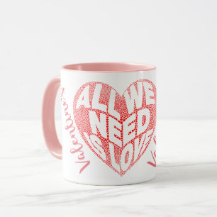 Happy valentine's day Herz Liebe Tasse
