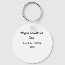 Happy Valentine's Day hinzufügen Namensdatum einfa Schlüsselanhänger