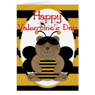 Happy Valentine's Day Honey Bear Grußkarte d1