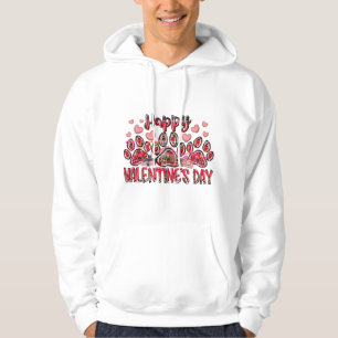 Happy Valentines Day Hund Hoodie