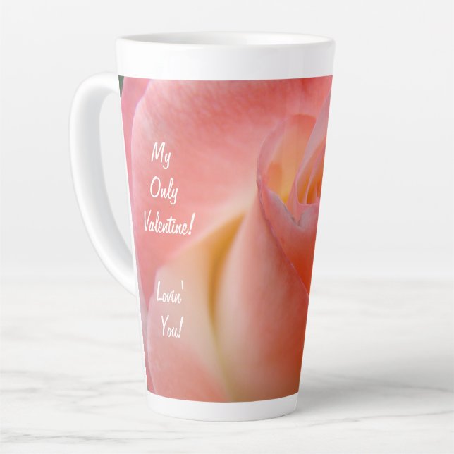 Happy Valentine's Day I Liebe You Water Flasche Milchtasse (Linke Ecke)