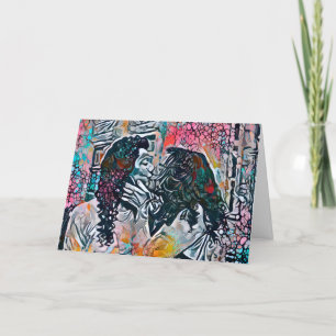 Happy Valentine's Day Ihr Wort Küssen Feiertagskarte