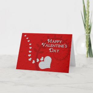 Happy Valentine's Day - Jewel Hearts Feiertagskarte