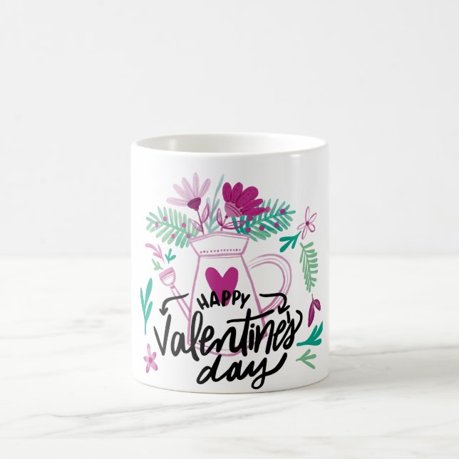 Happy Valentine's Day Kaffeetasse (Mittel)