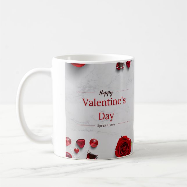 Happy Valentine's Day Kaffeetasse (Links)
