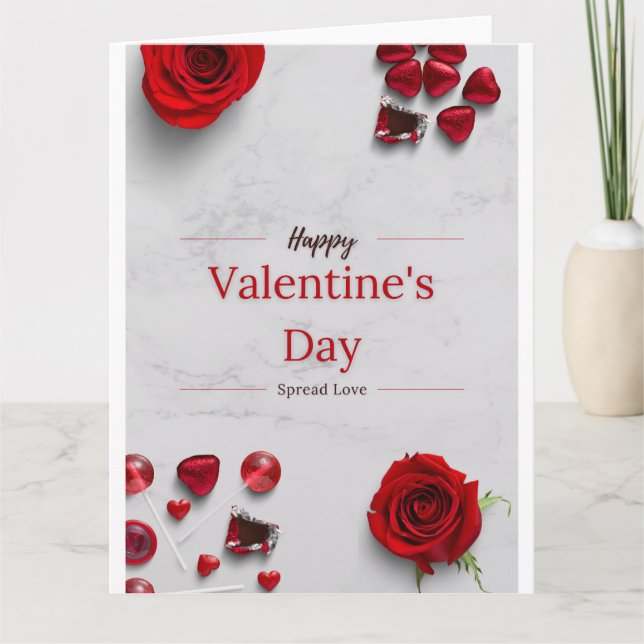 Happy Valentine's Day Karte (Vorderseite)