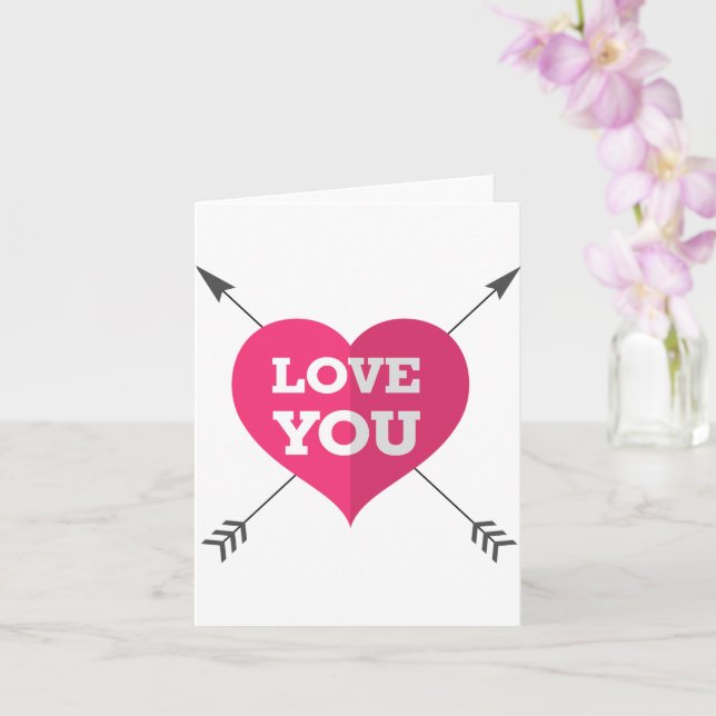 Happy Valentine's Day Karte (Orchidee)