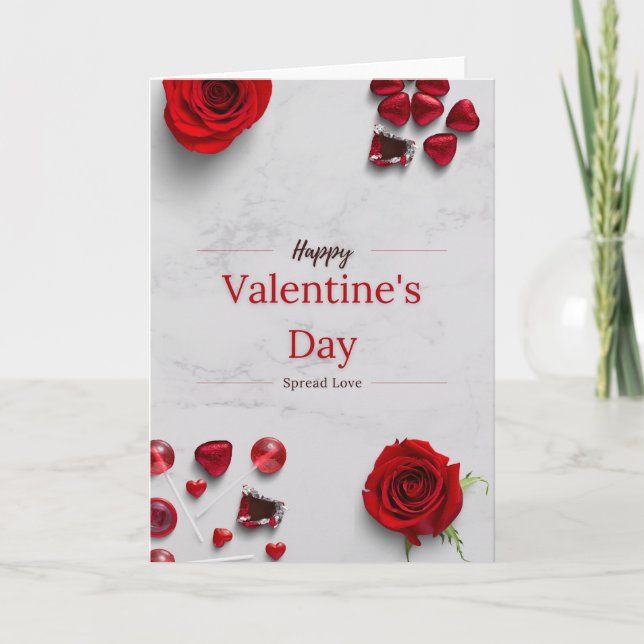 Happy Valentine's Day Karte (Vorderseite)