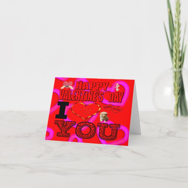 Happy Valentine's Day Karte (Vorderseite)