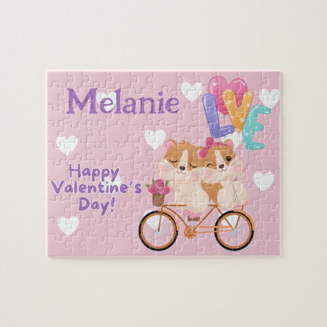 Happy Valentine's Day Kid Puzzle  (Horizontal)