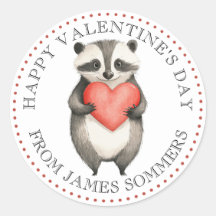 Happy Valentine's Day Kid's Animal Heart
