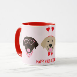 Happy Valentines Day Labrador Retriever Hunde Tasse