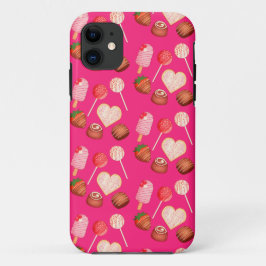 Happy Valentine's Day Leckereien und Candy Muster Case-Mate iPhone Hülle