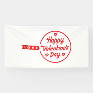 Happy Valentine's Day Liebe 4x8 Vinyl Banner