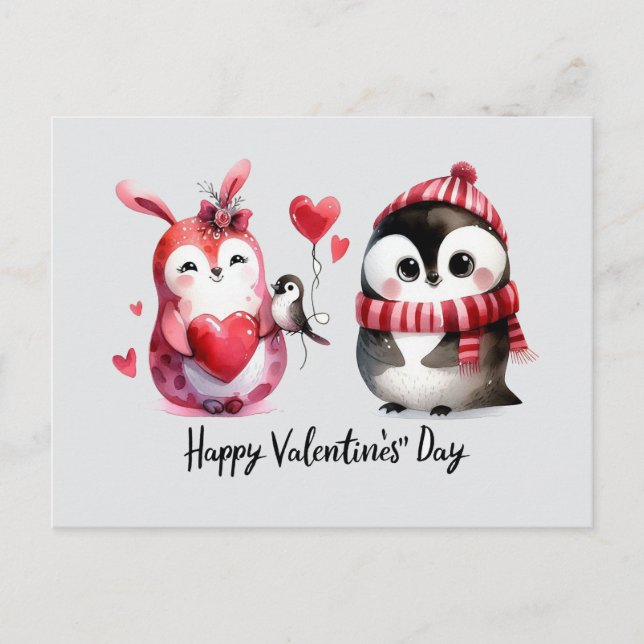 Happy Valentines Day Liebe Cards Postkarte (Vorderseite)