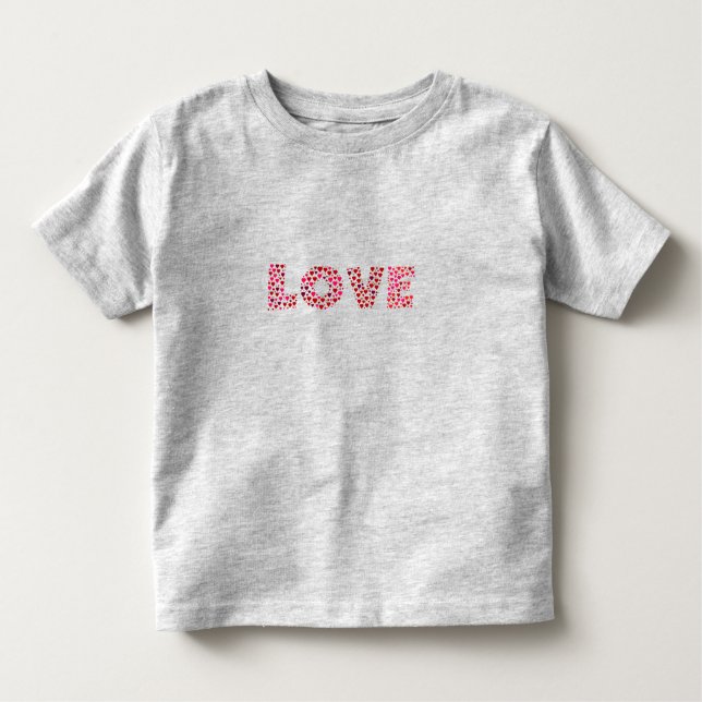 Happy Valentine's Day Liebe Kleinkind T-shirt (Vorderseite)