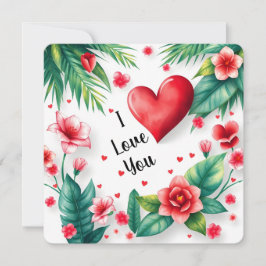 Happy Valentine's Day Liebe Mitteilungskarte