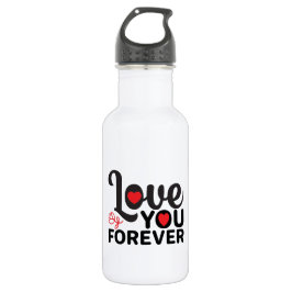 Happy Valentine's Day - Liebe Sie für immer Bilder Edelstahlflasche