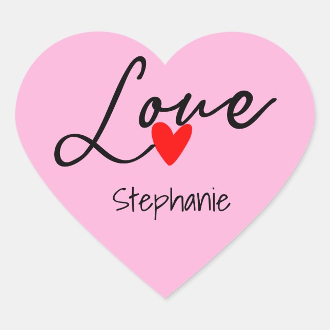 Happy Valentines Day Liebe Stickers Niedlich Stick (Vorderseite)