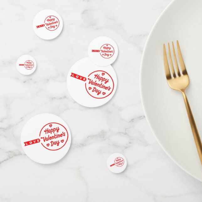 Happy Valentine's Day Liebe Table Confetti Konfetti (Gruppe)