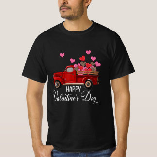 Happy Valentine's Day LKW Herzen Tragen Liebe T-Shirt