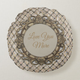 Happy Valentine's Day, Love You More, Rundes Kissen