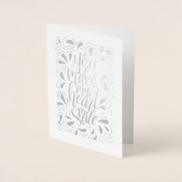Happy Valentine's Day Luxury Real Foil Card Folienkarte