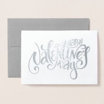 Happy Valentine's Day Luxury Real Foil Card