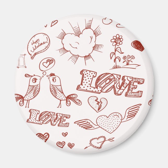 Happy Valentine's Day Magnet (Vorne)