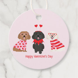 Happy Valentines Day Maltipoo Hunde Geschenkanhänger