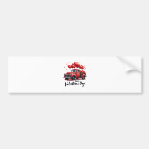 Happy Valentine's Day Matching Paares Outfit Autoaufkleber