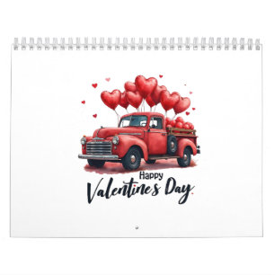 Happy Valentine's Day Matching Paares Outfit Kalender