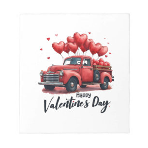 Happy Valentine's Day Matching Paares Outfit Notizblock