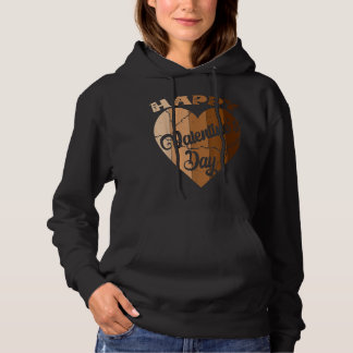 Happy Valentine's Day Melatonin Herz Schwarze Gesc Hoodie