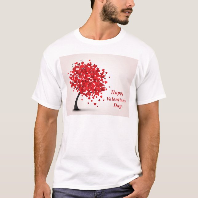 Happy Valentine's Day Men's Basic T - Shirt (Vorderseite)