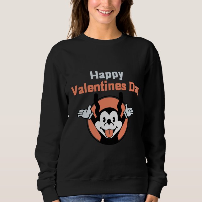 Happy Valentines Day| Micky Maus Sweatshirt (Vorderseite)