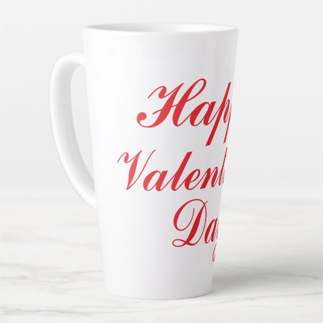Happy Valentine's Day Milchtasse (Linke Ecke)