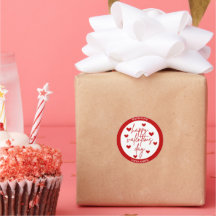 Happy Valentine's Day mit den roten Herzen